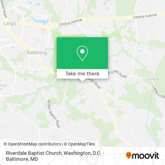 Riverdale Baptist Church map