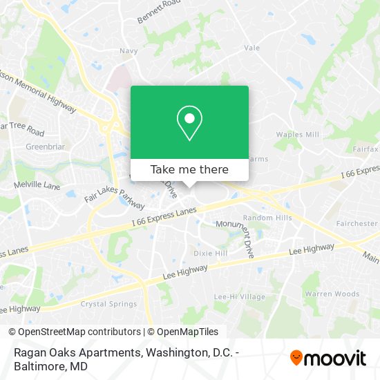 Mapa de Ragan Oaks Apartments