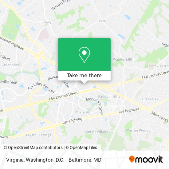 Mapa de Virginia