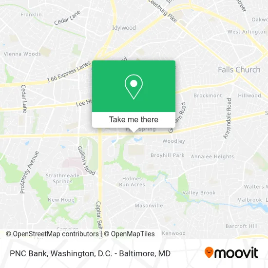 PNC Bank map