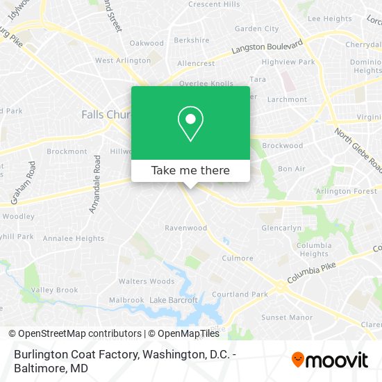 Mapa de Burlington Coat Factory