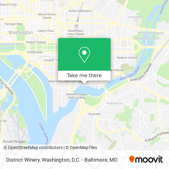 District Winery map