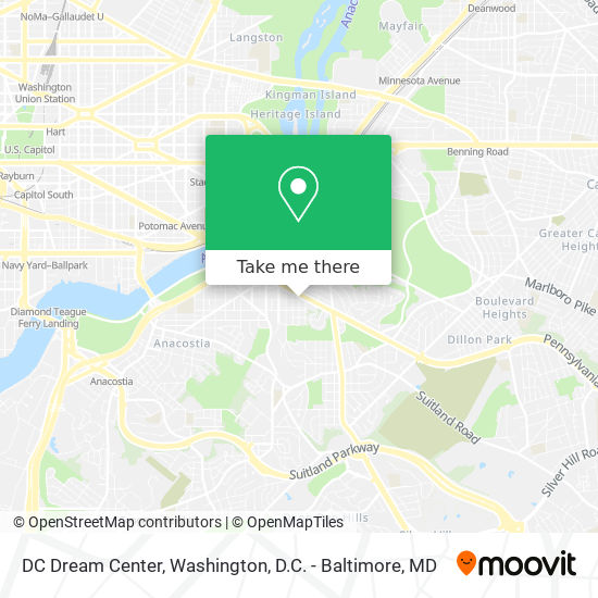 DC Dream Center map