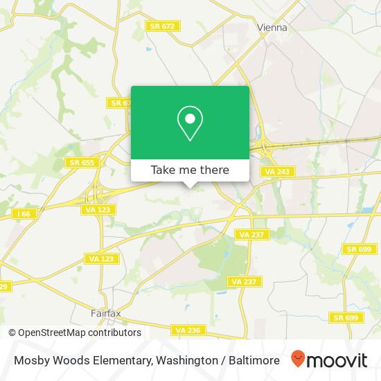 Mapa de Mosby Woods Elementary