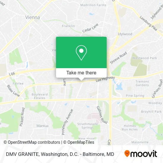 Mapa de DMV GRANITE
