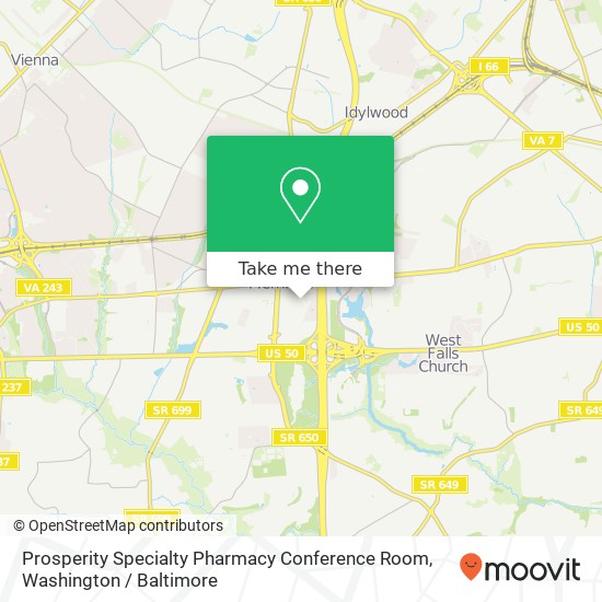 Prosperity Specialty Pharmacy Conference Room map