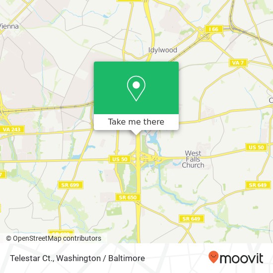 Telestar Ct. map