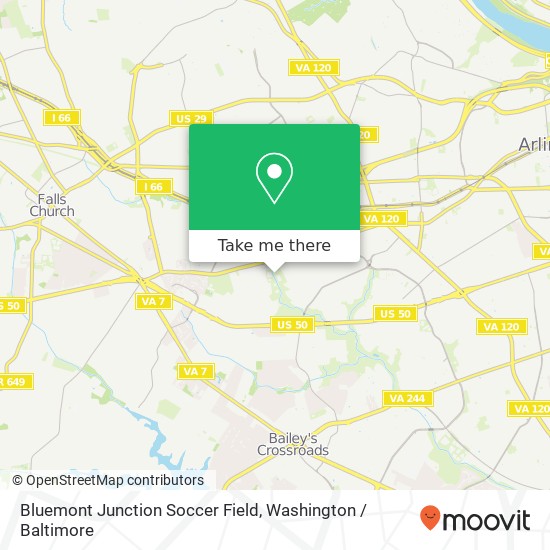 Mapa de Bluemont Junction Soccer Field