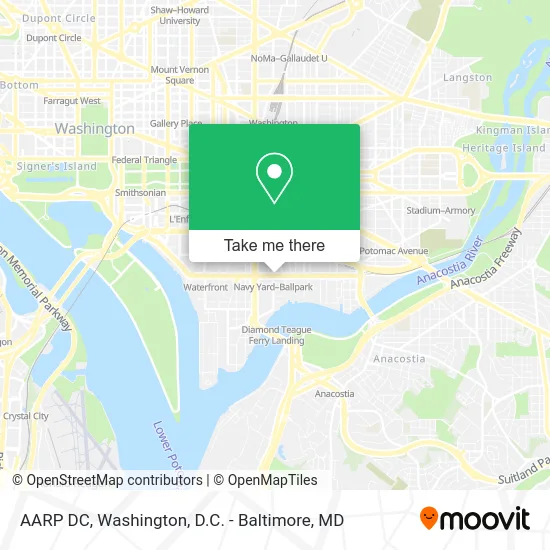 AARP DC map