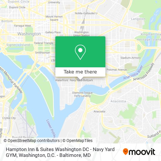 Mapa de Hampton Inn & Suites Washington DC - Navy Yard GYM
