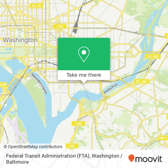 Mapa de Federal Transit Administration (FTA)