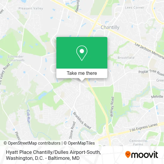 Hyatt Place Chantilly / Dulles Airport-South map