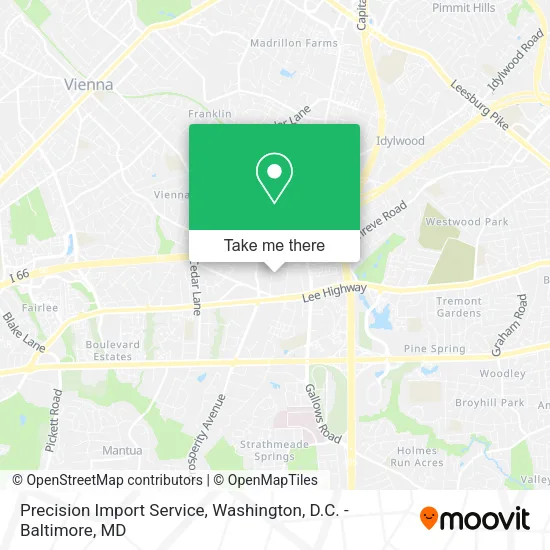 Mapa de Precision Import Service