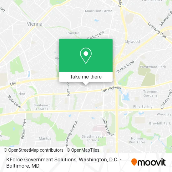 KForce Government Solutions map