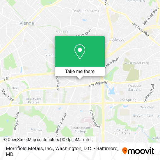 Merrifield Metals, Inc. map