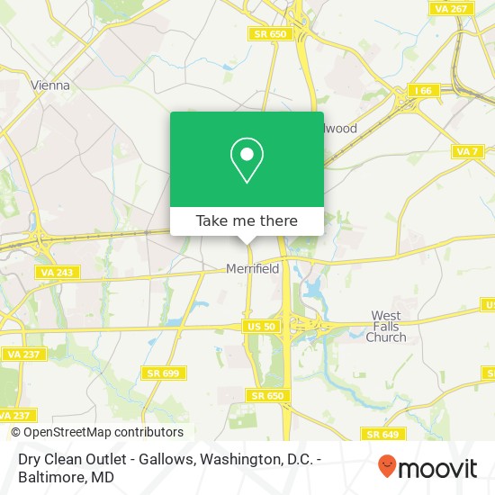 Mapa de Dry Clean Outlet - Gallows