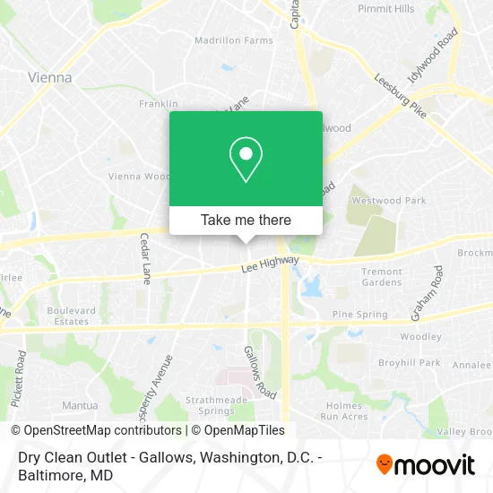 Dry Clean Outlet - Gallows map