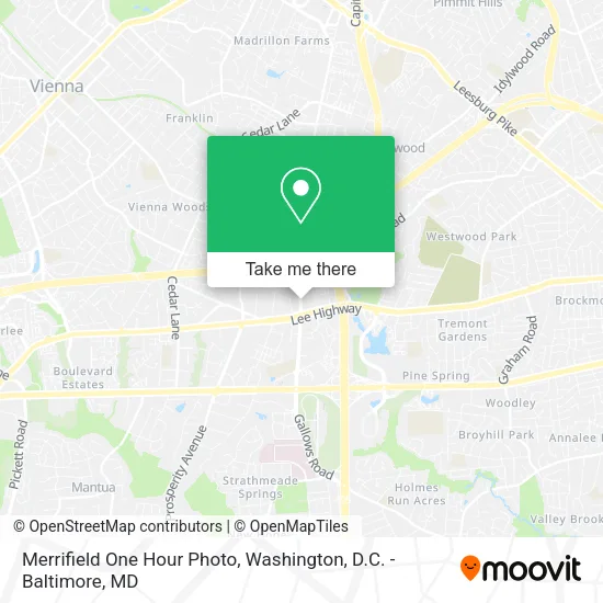 Merrifield One Hour Photo map