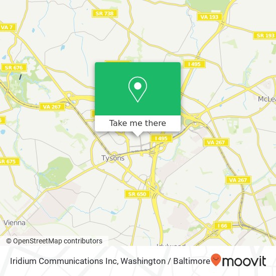 Iridium Communications Inc map