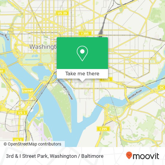 3rd & I Street Park map