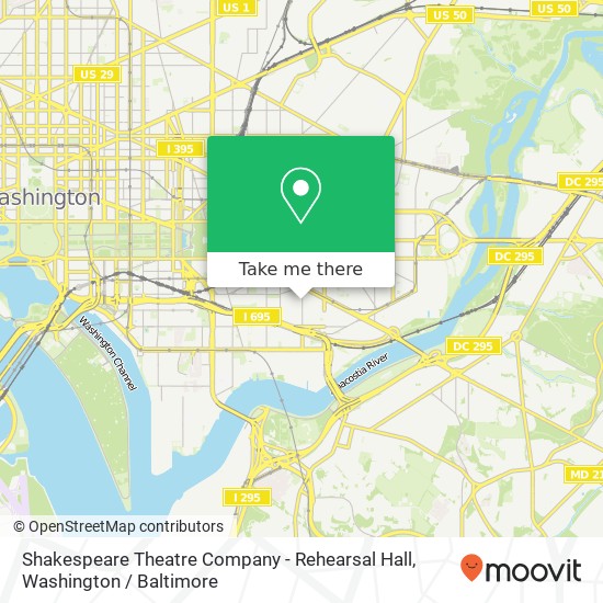 Shakespeare Theatre Company - Rehearsal Hall map