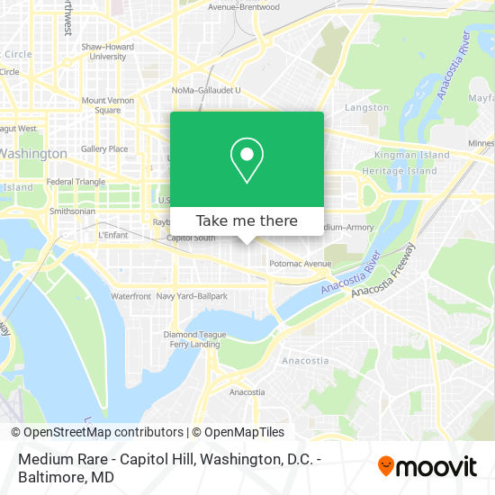 Medium Rare - Capitol Hill map