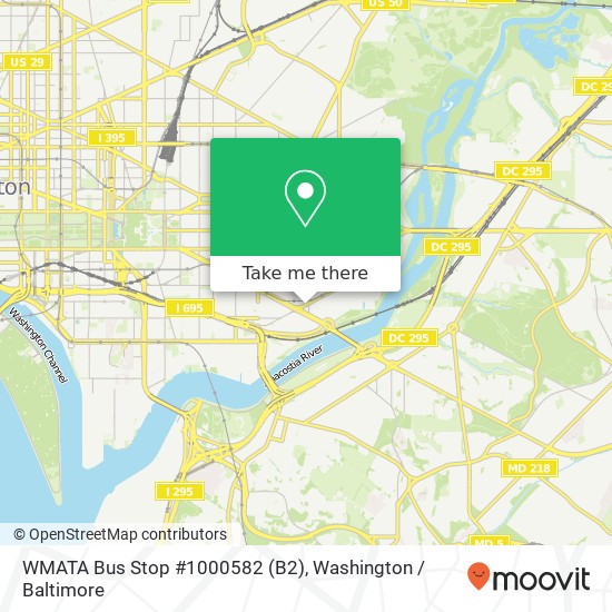 WMATA Bus Stop #1000582 (B2) map