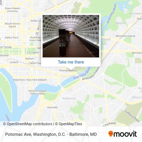 Potomac Ave map