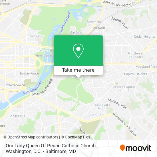 Our Lady Queen Of Peace Catholic Church map