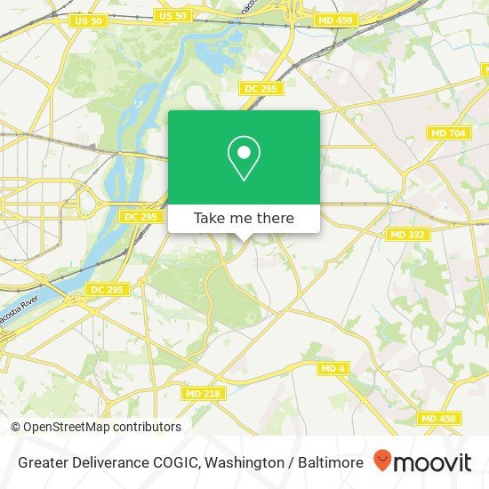Mapa de Greater Deliverance COGIC