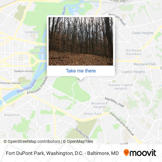 Mapa de Fort DuPont Park