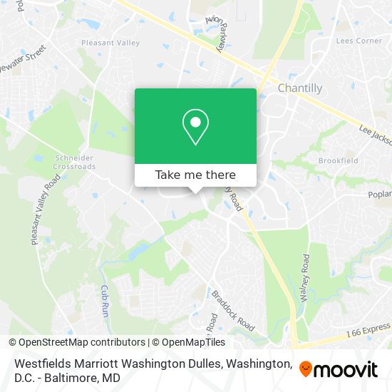 Mapa de Westfields Marriott Washington Dulles