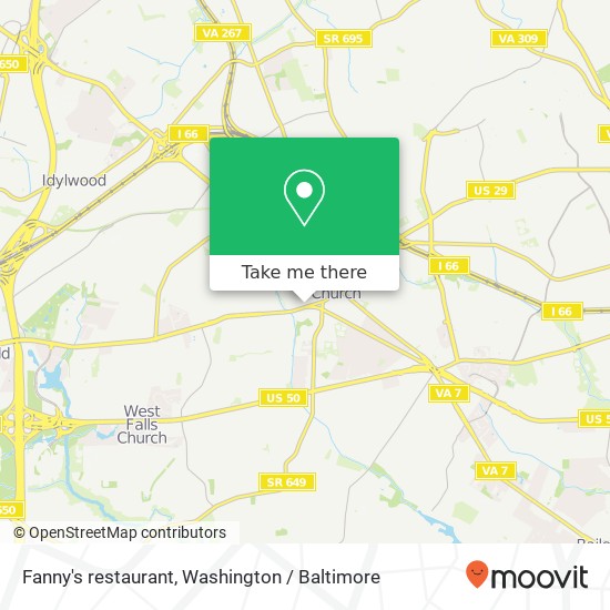 Fanny's restaurant map