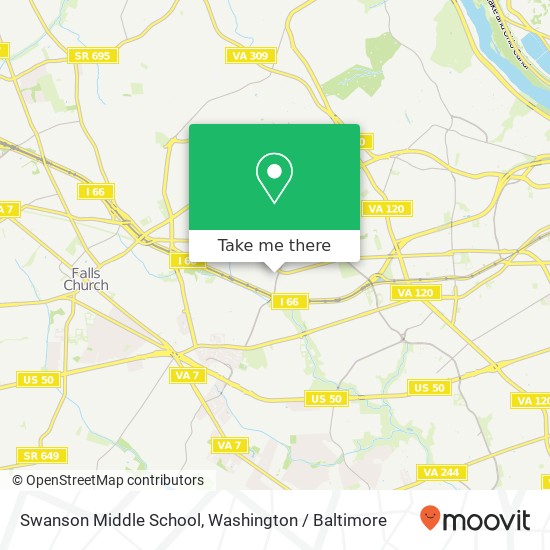 Swanson Middle School map