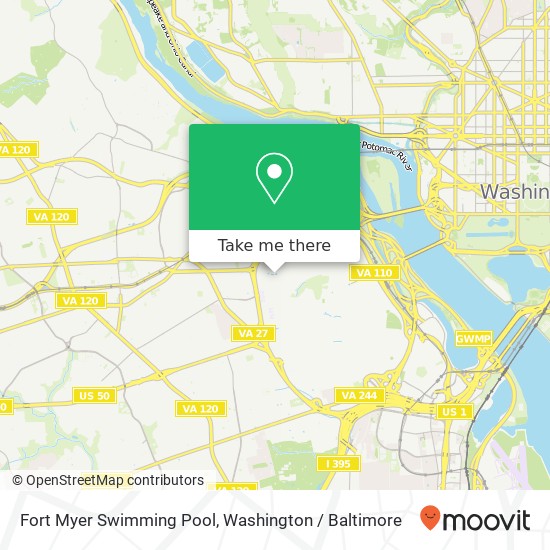 Mapa de Fort Myer Swimming Pool