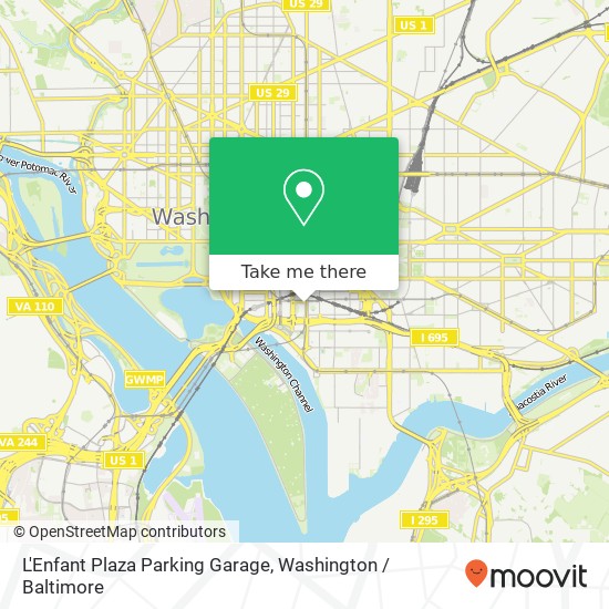 L'Enfant Plaza Parking Garage map