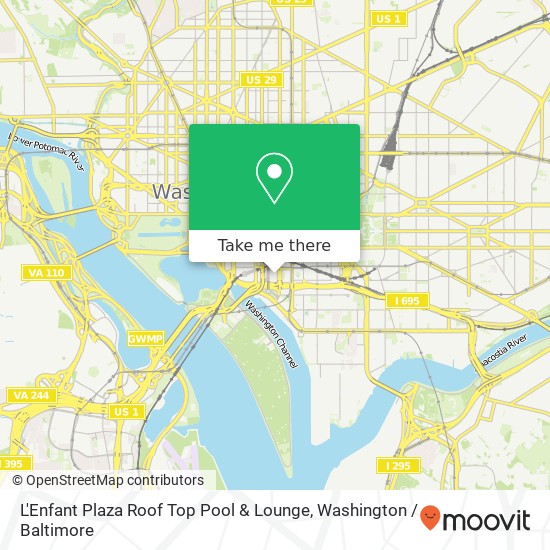 L'Enfant Plaza Roof Top Pool & Lounge map