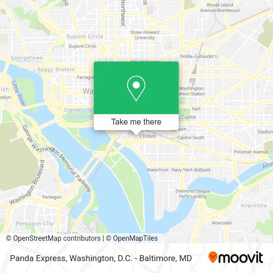 Panda Express map