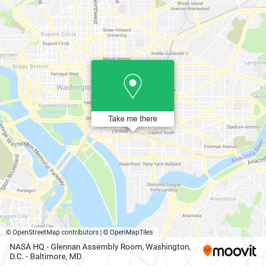 Mapa de NASA HQ - Glennan Assembly Room
