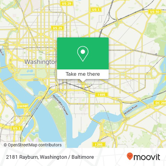 Mapa de 2181 Rayburn