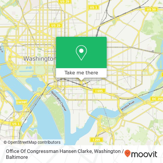 Mapa de Office Of Congressman Hansen Clarke