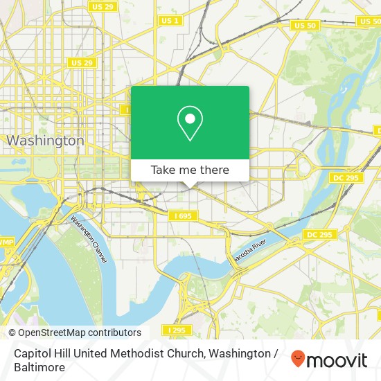 Mapa de Capitol Hill United Methodist Church
