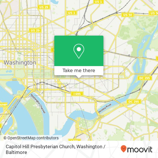 Mapa de Capitol Hill Presbyterian Church