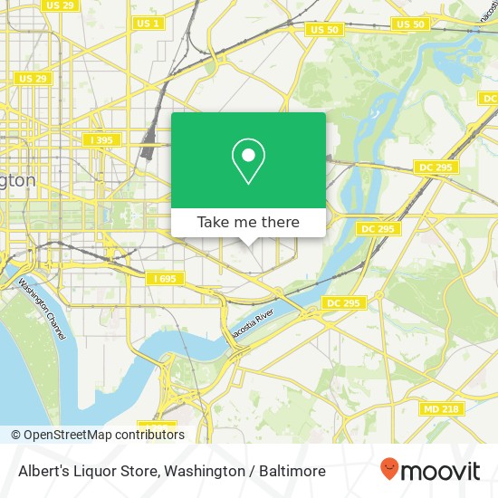 Mapa de Albert's Liquor Store