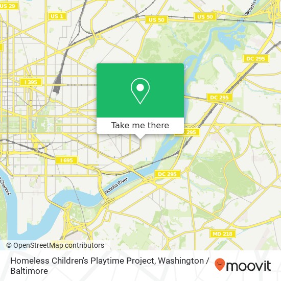 Homeless Children's Playtime Project map