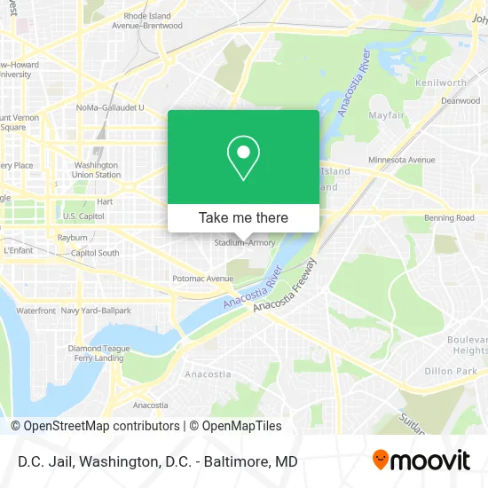 D.C. Jail map