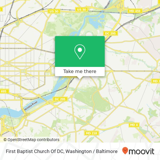 Mapa de First Baptist Church Of DC