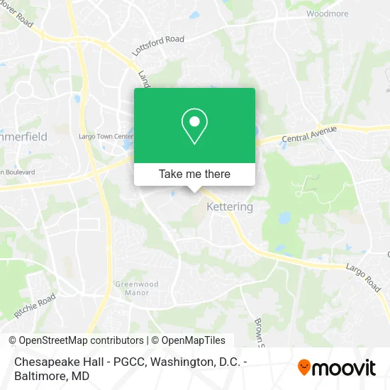 Chesapeake Hall - PGCC map