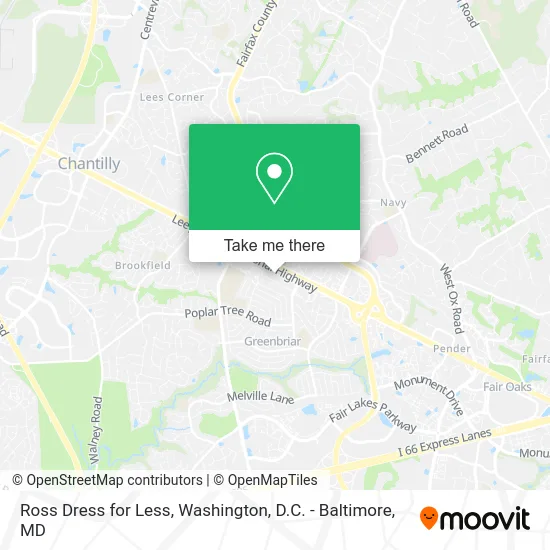 Ross Dress for Less map