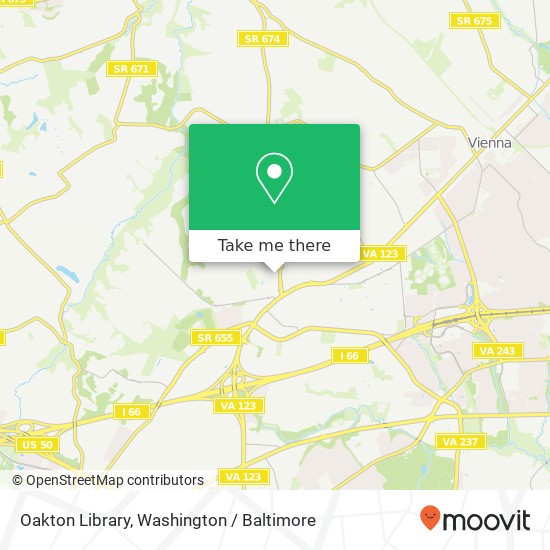 Mapa de Oakton Library